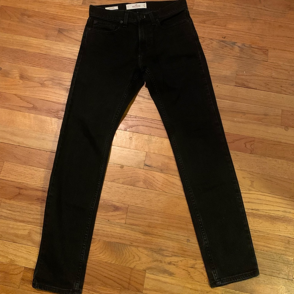 Hollister Super Skinny Jeans Black Mens.